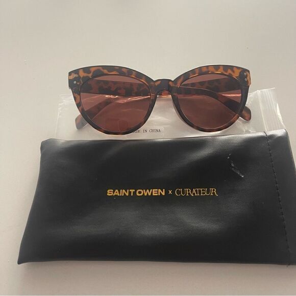 Saint Owen X Curateur Wylde Tortoise Shell Sunglasses New - Picture 6 of 10